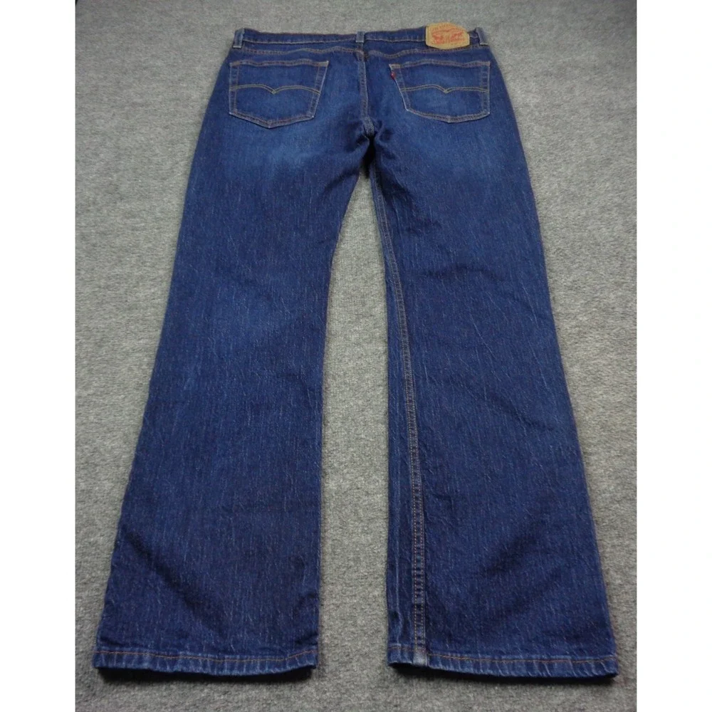 Levis 527 Jeans Mens 36x34 Blue Medium Wash Regular Bootcut Denim Pants Western